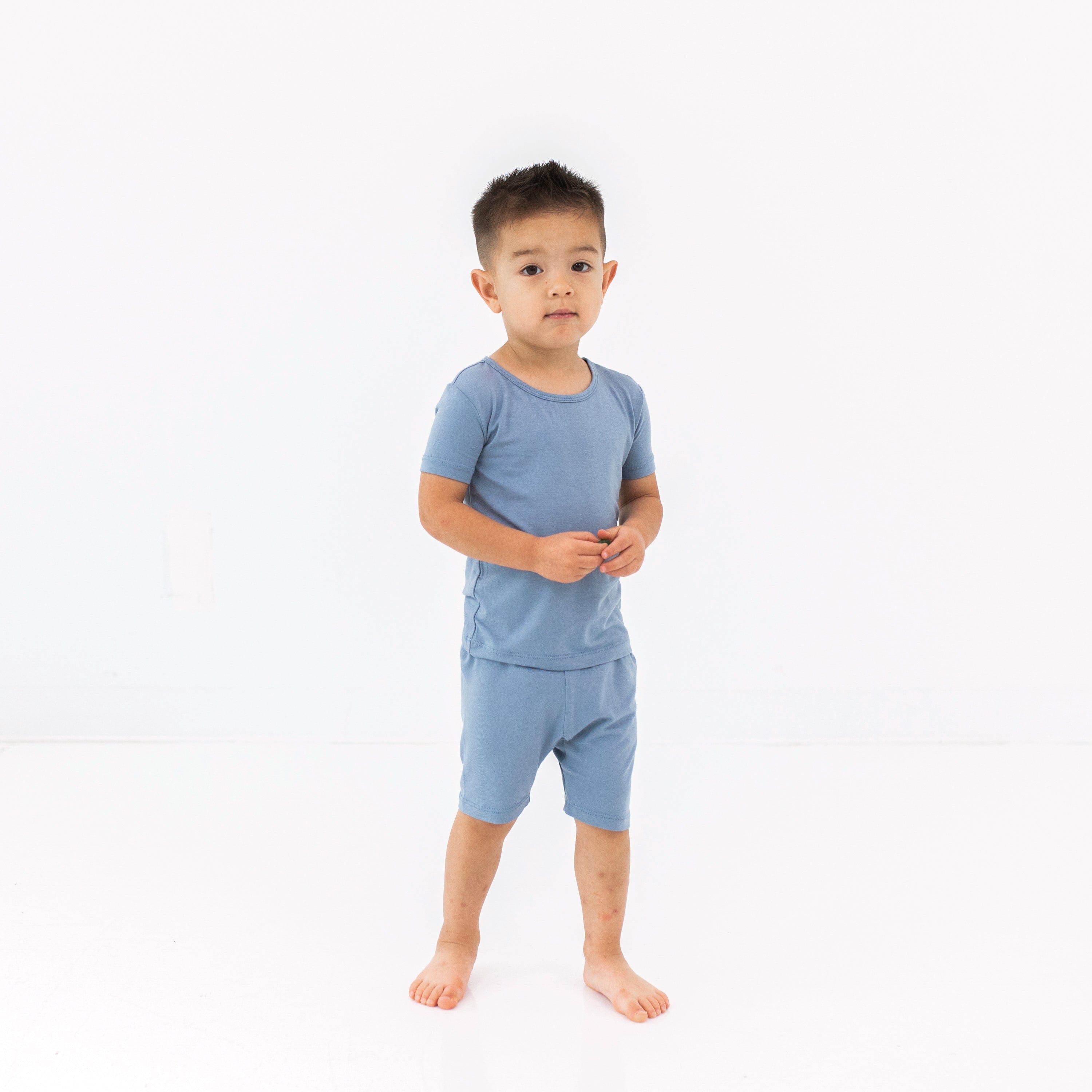 Short Sleeve Pajamas in Slate